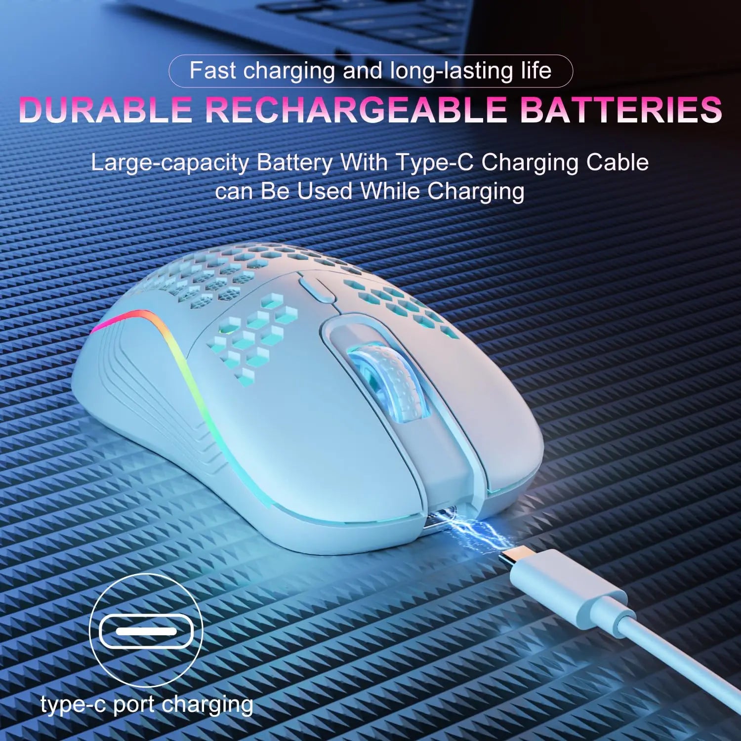 Breathable Backlit Wireless Mouse