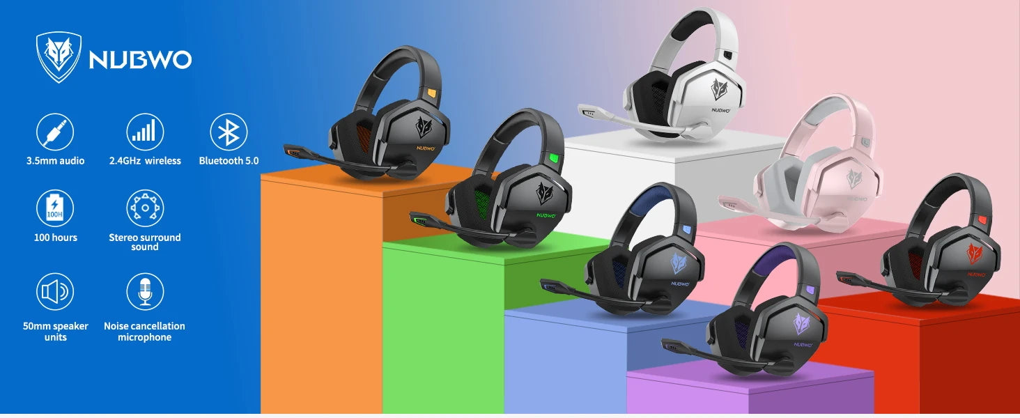 G06 Wireless Gaming Headset with Microphone