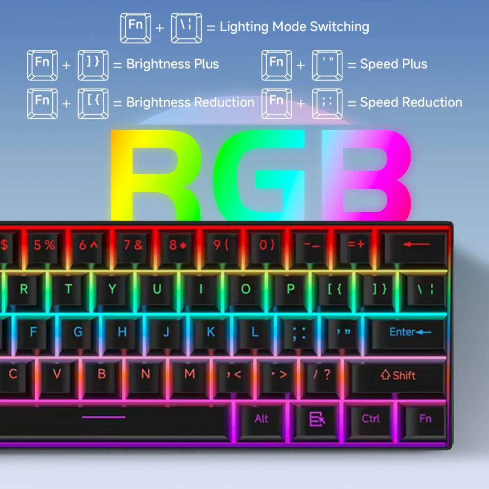 61 key mechanical compact keyboard