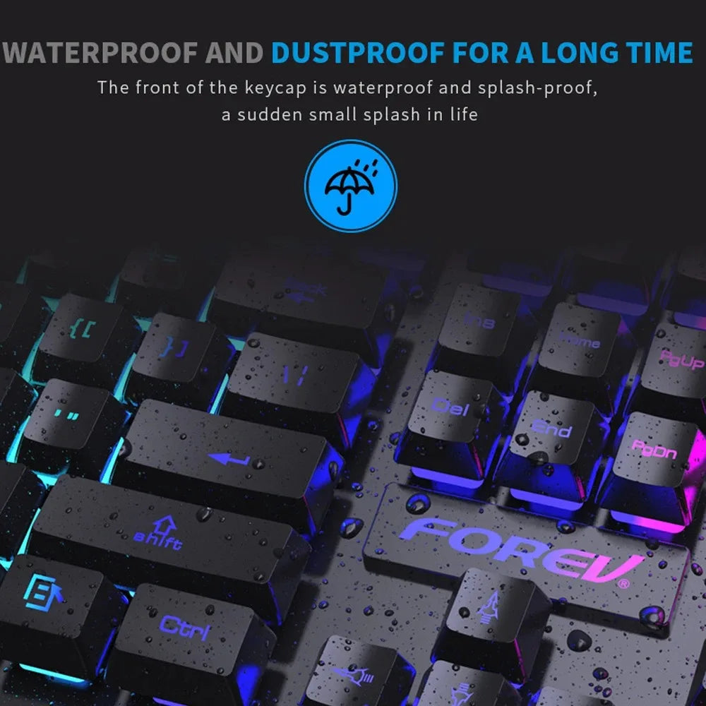 Backlit Keyboard and Mouse Set