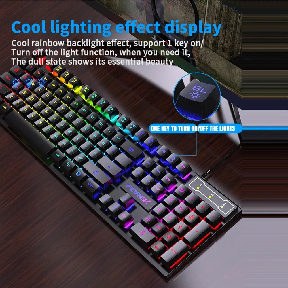 Backlit Keyboard and Mouse Set