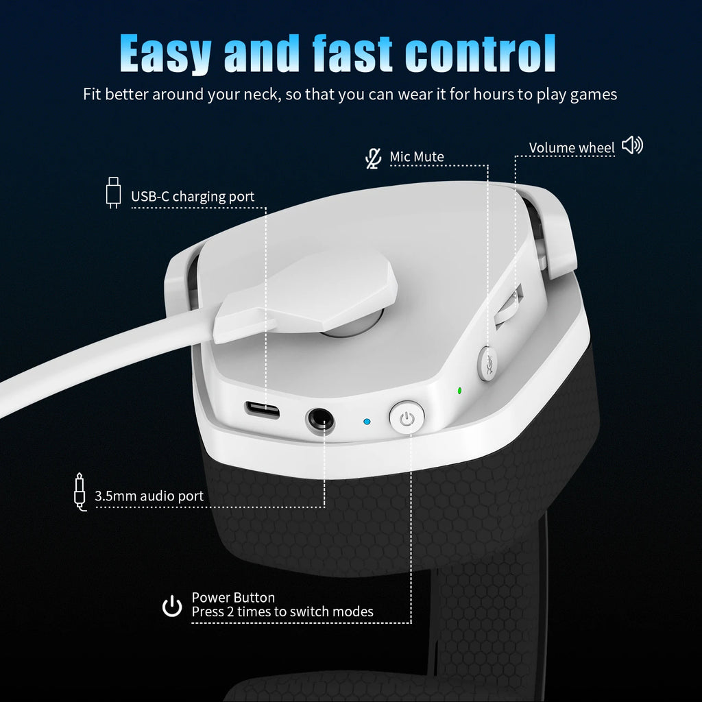 G06 Wireless Gaming Headset with Microphone