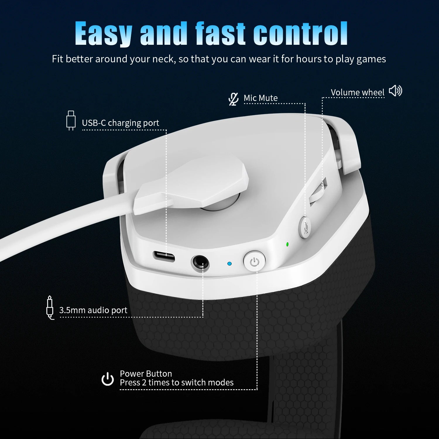 G06 Wireless Gaming Headset with Microphone