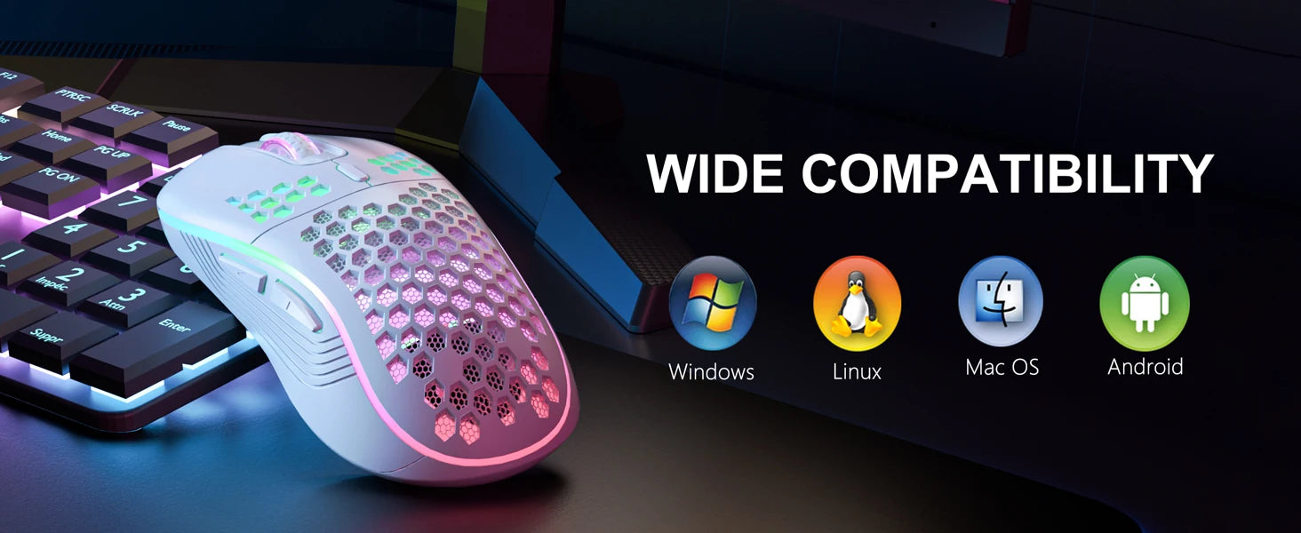 Breathable Backlit Wireless Mouse