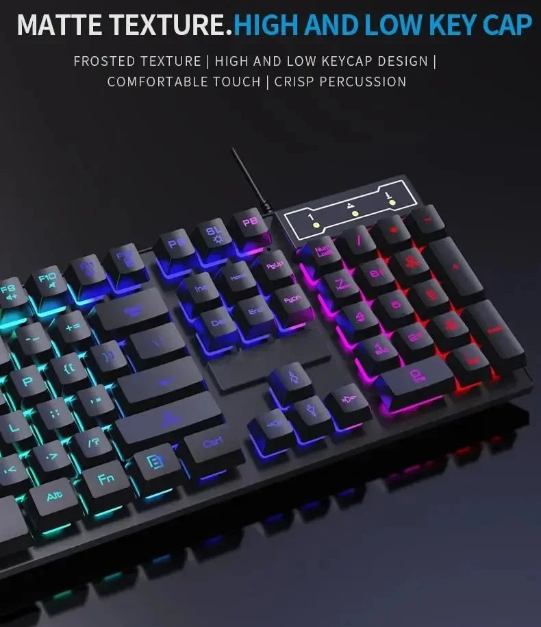 Backlit Keyboard and Mouse Set