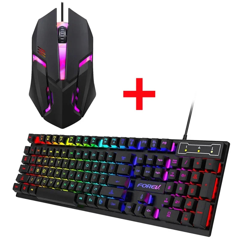 Backlit Keyboard and Mouse Set