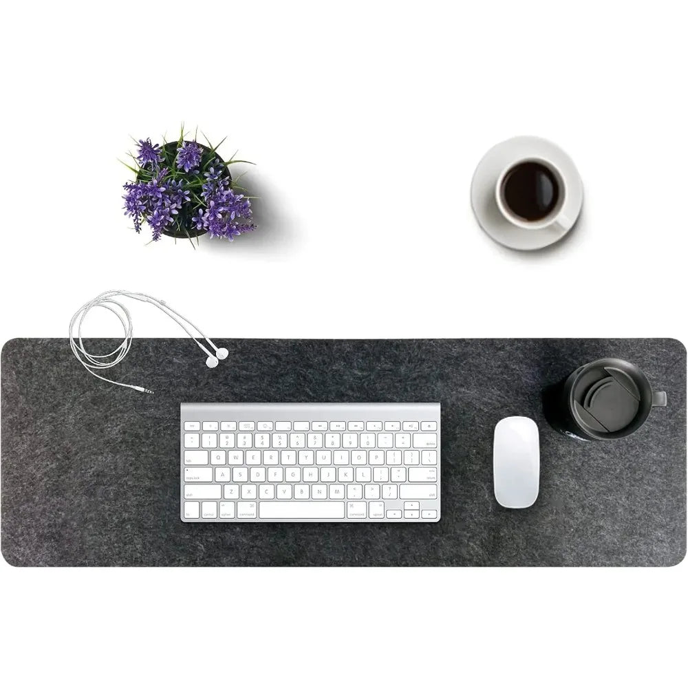 Felt Desk Mat Computer Mat for Desk(31.5x15.7Inches)
