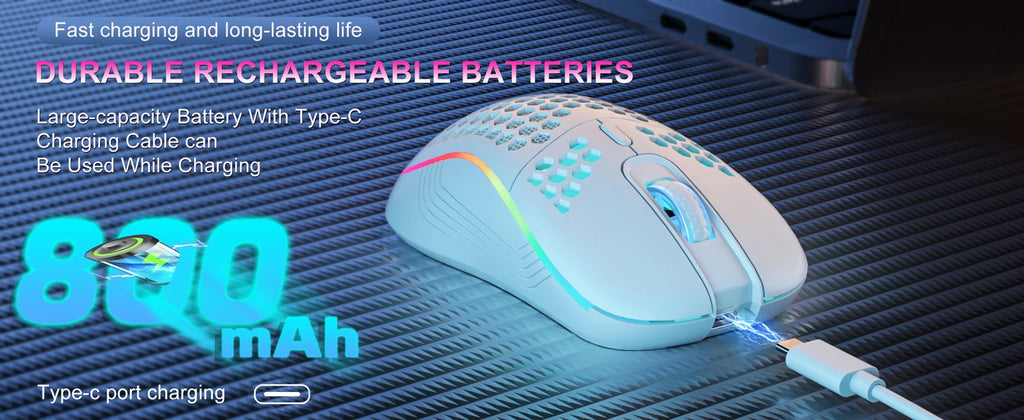 Breathable Backlit Wireless Mouse