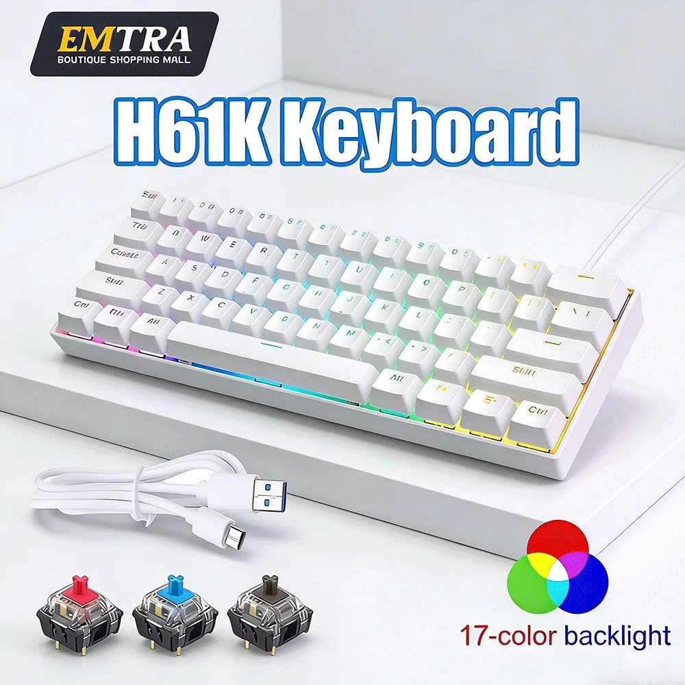 61 key mechanical compact keyboard