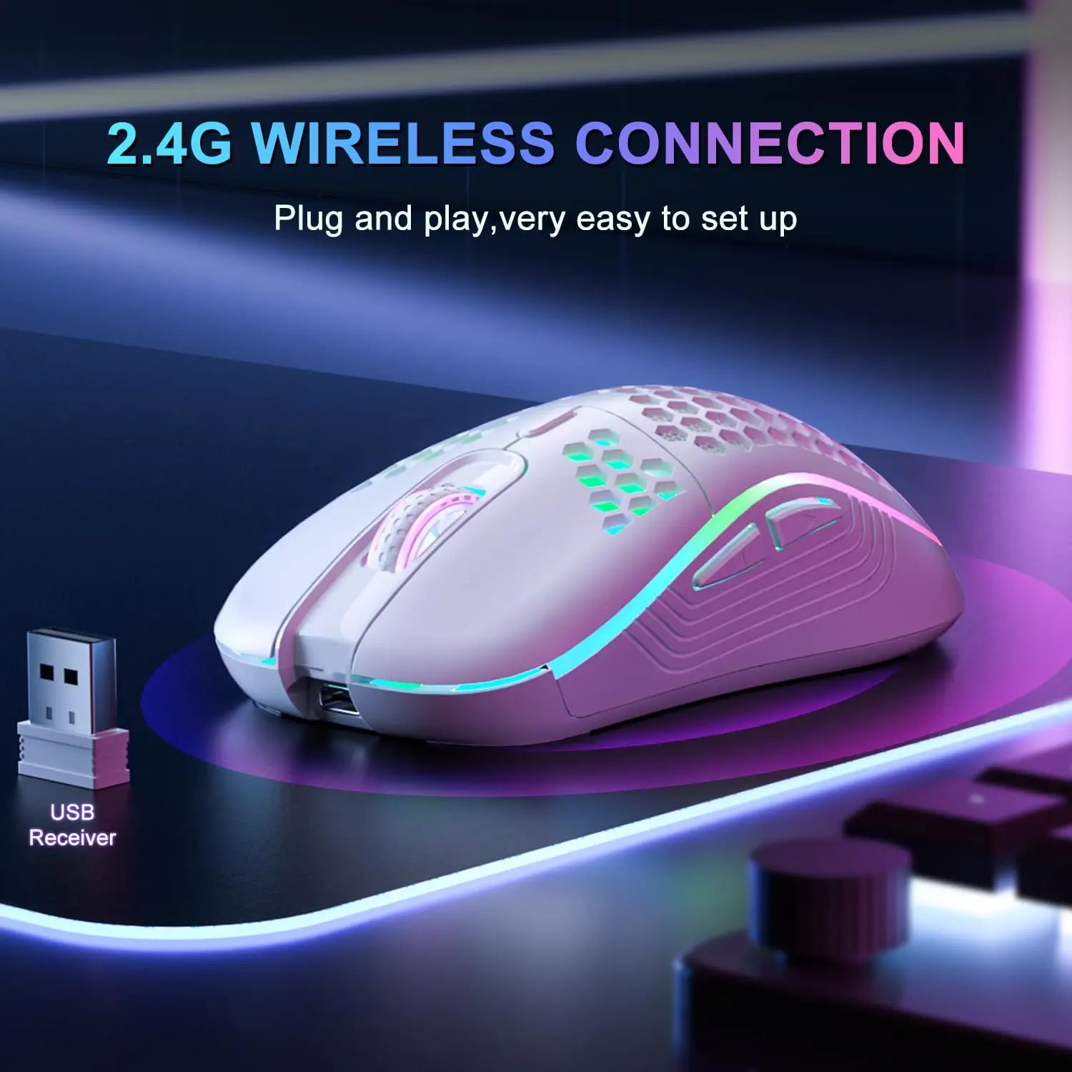 Breathable Backlit Wireless Mouse