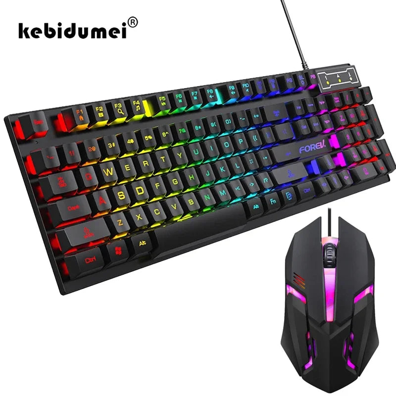 Backlit Keyboard and Mouse Set
